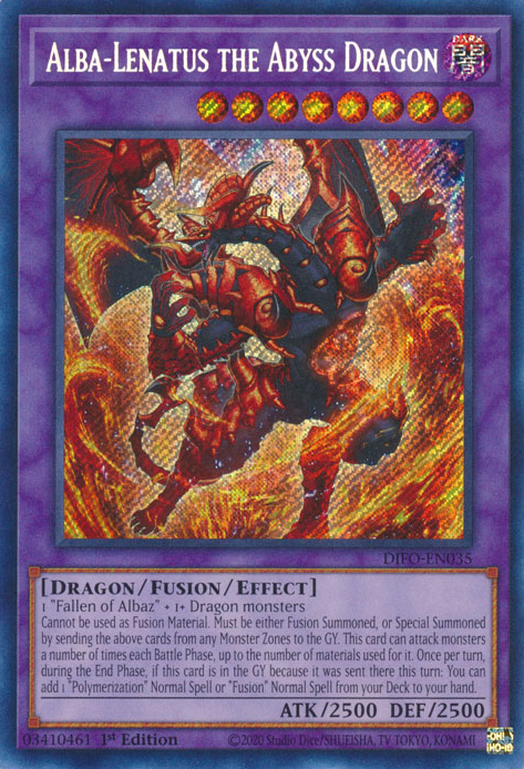 Alba-Lenatus the Abyss Dragon [DIFO-EN035] Secret Rare – Fusion Gaming
