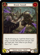 Brutal Assault (Blue) [U-CRU194] (Crucible of War Unlimited) Unlimited Rainbow Foil
