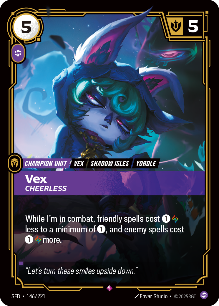 front of card Vex, Cheerless [Spiritforged] 146/221