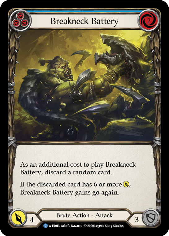 Breakneck Battery (Blue) [U-WTR013] (Welcome to Rathe Unlimited) Unlimited Rainbow Foil