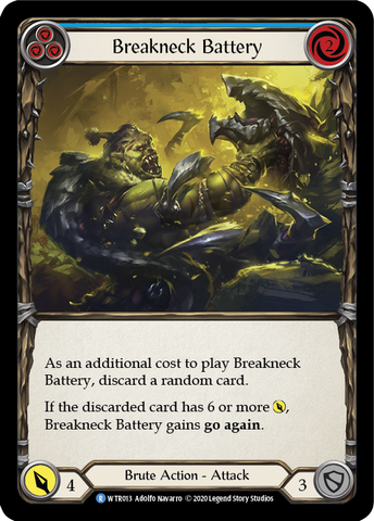 Breakneck Battery (Blue) [U-WTR013] (Welcome to Rathe Unlimited) Unlimited Rainbow Foil