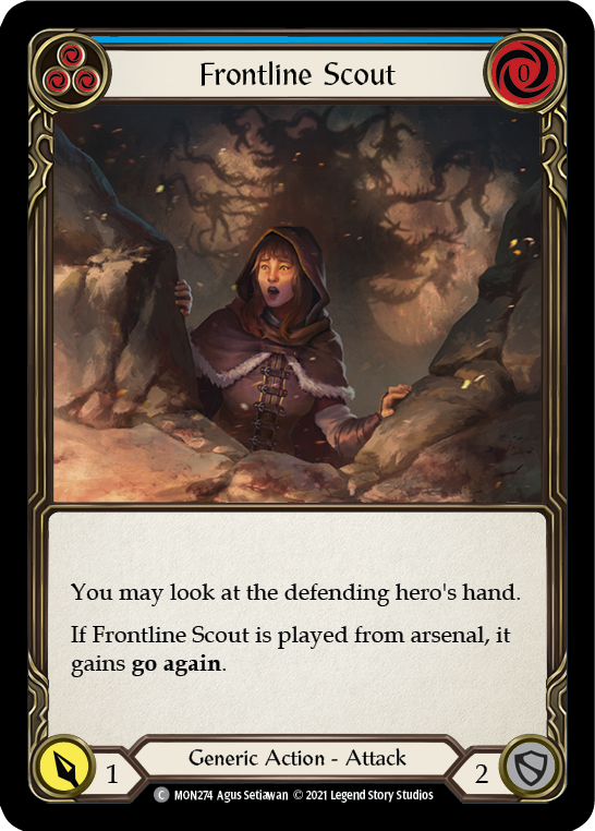 Frontline Scout (Blue) [MON274] (Monarch) 1st Edition Normal