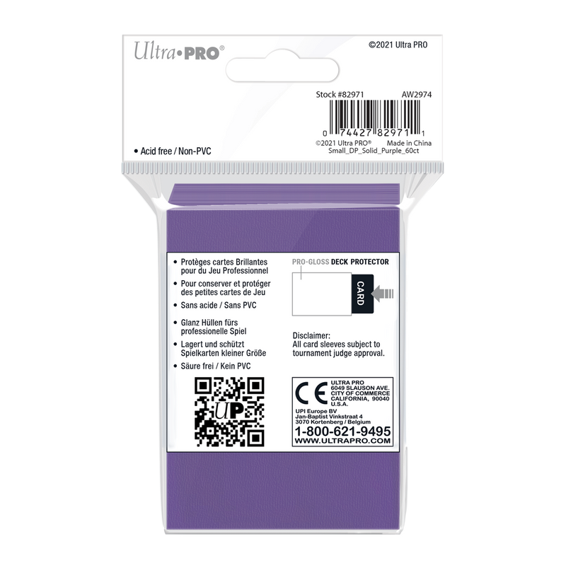 Ultra PRO: Small 60ct Sleeves - PRO-Gloss (Purple)