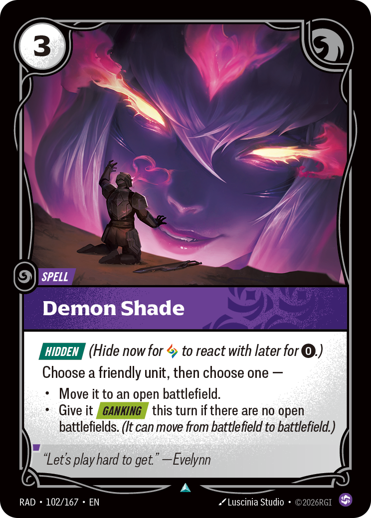 front of card Demon Shade [Radiance] 102/167