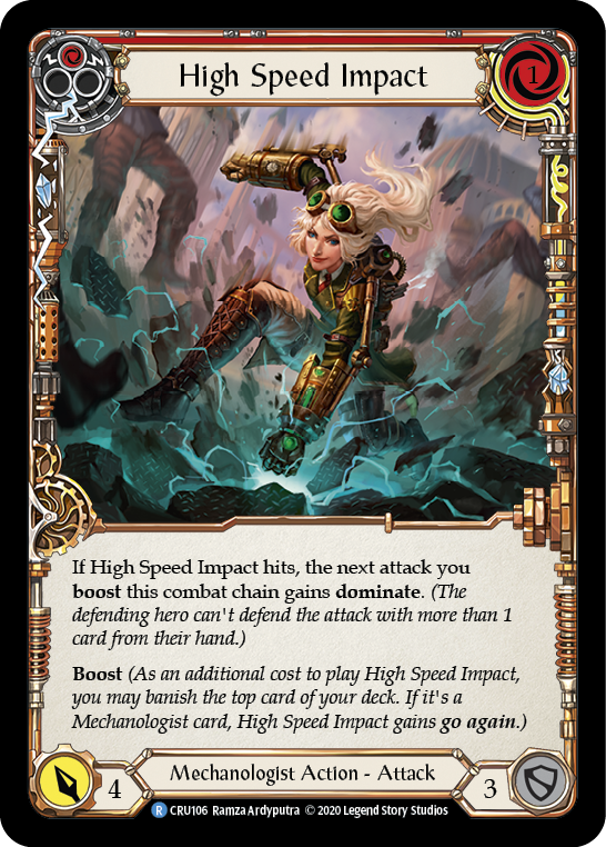 High Speed Impact (Red) [CRU106] (Crucible of War) 1st Edition Normal