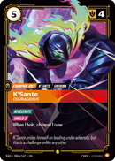front of card K'Sante, Courageous (Alternate Art) [Radiance] 086a/167