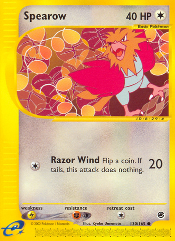 Spearow (130/165) [Expedition: E-Card Base Set]