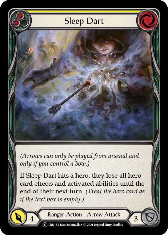 Sleep Dart (Yellow) [U-CRU133] (Crucible of War Unlimited) Unlimited Normal