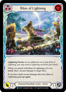 Rites of Lightning (Blue) [ELE072] (Tales of Aria) 1st Edition Rainbow Foil