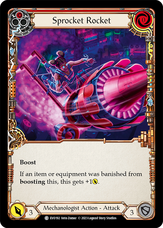 Sprocket Rocket (Red) [EVO192] (Bright Lights) Rainbow Foil