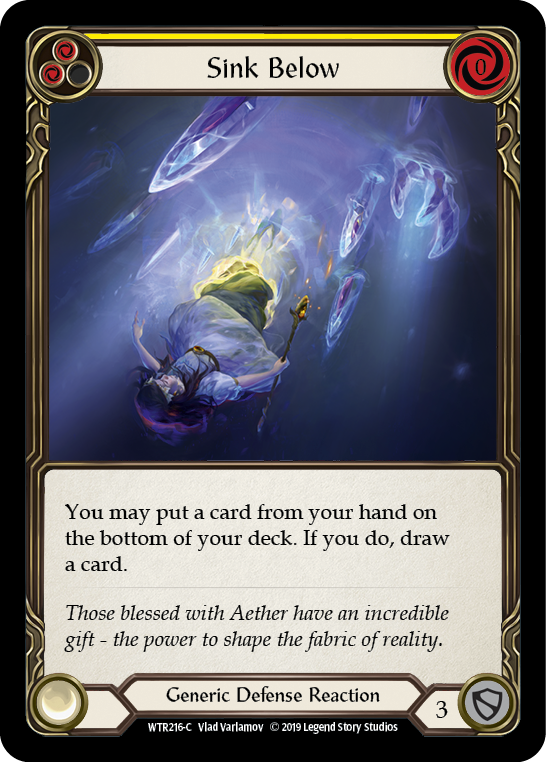 Sink Below (Yellow) [WTR216-C] (Welcome to Rathe) Alpha Print Normal