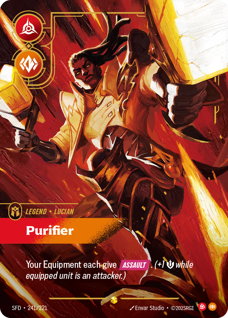 front of card Lucian, Purifier (Overnumbered) [Spiritforged] 241/221