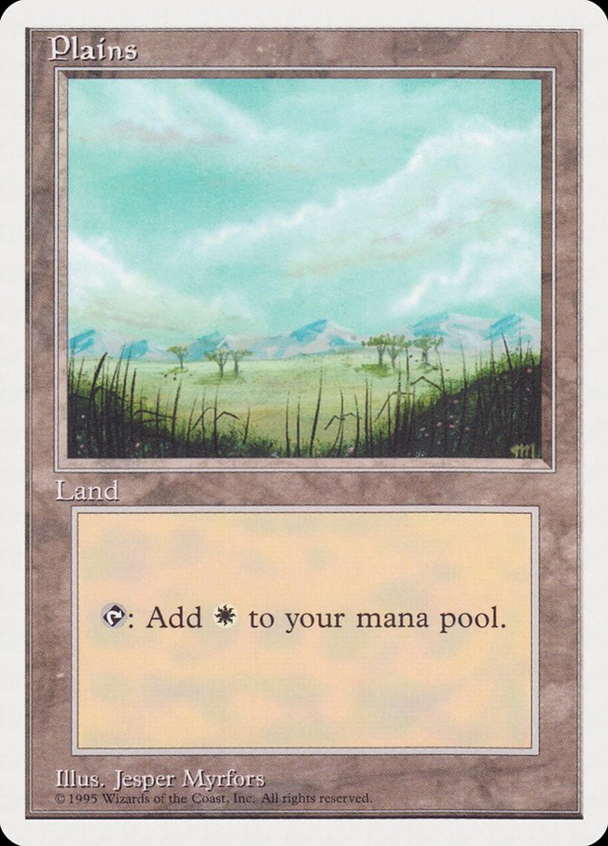 Plains (Trees) (1995 Reprint) [Rivals Quick Start Set]
