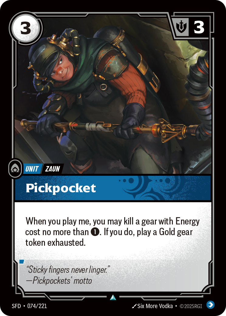 front of card Pickpocket [Spiritforged] 074/221