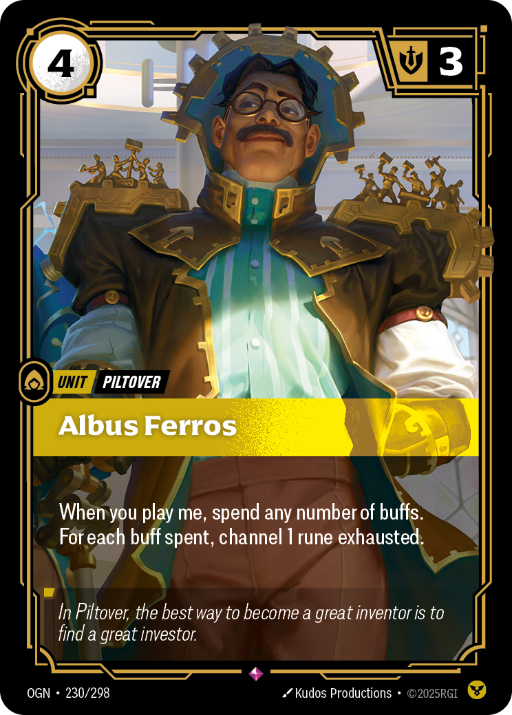 front of card Albus Ferros [Origins]