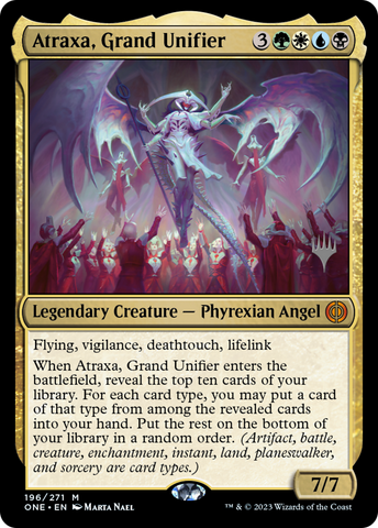 Atraxa, Grand Unifier (Promo Pack) [Phyrexia: All Will Be One Promo Pack]