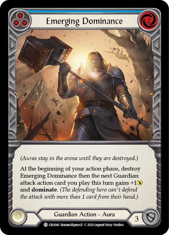 Emerging Dominance (Blue) [CRU040] (Crucible of War) 1st Edition Normal