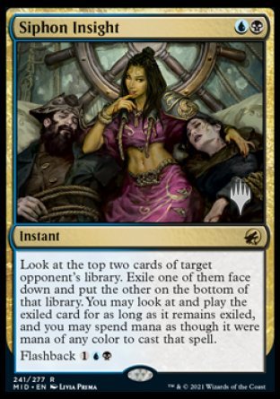 Siphon Insight (Promo Pack) [Innistrad: Midnight Hunt Promo Pack]
