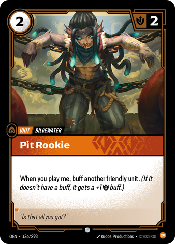 front of card Pit Rookie [Origins] #136