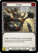 Disable (Red) [BVO011-R] (Bravo Hero Deck) 1st Edition Normal
