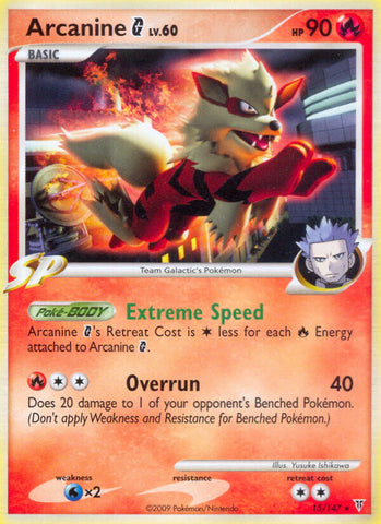 Arcanine G (15/147) (Platinum: Supreme Victors) [Theme Deck Exclusive]