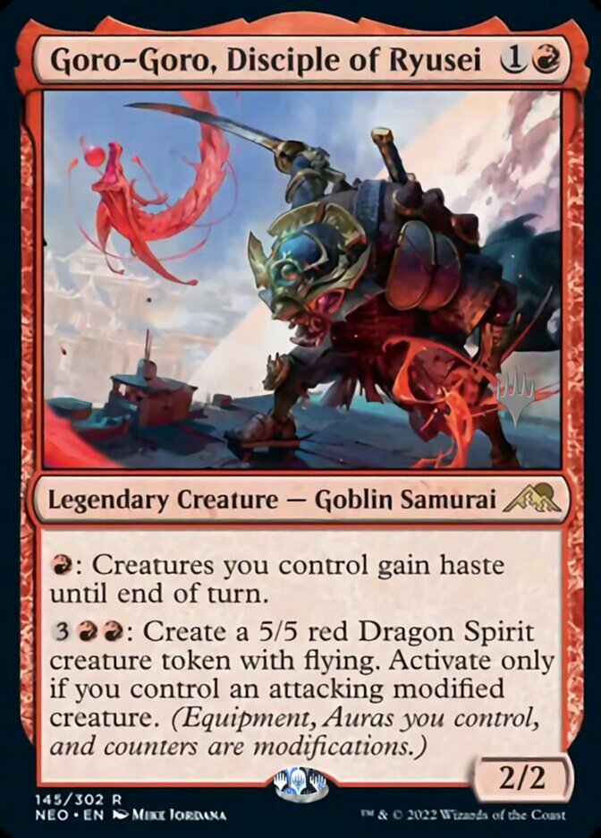 Goro-Goro, Disciple of Ryusei (Promo Pack) [Kamigawa: Neon Dynasty Promo Pack]