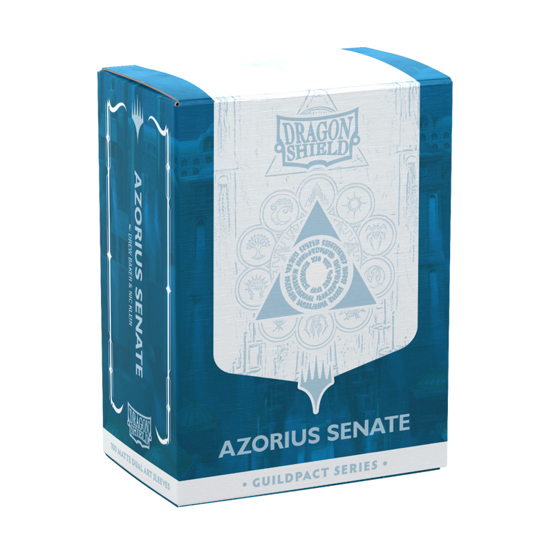 Dragon Shield: Standard 100ct Dual Matte Art Sleeves - Azorius Senate