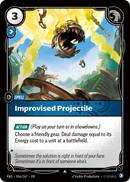 front of card Improvised Projectile [Radiance] 056/167