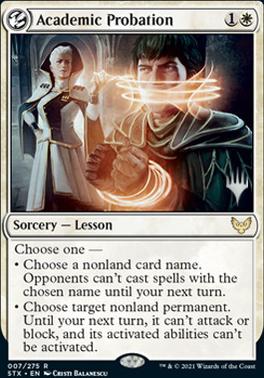 Academic Probation (Promo Pack) [Strixhaven: School of Mages Promo Pack]