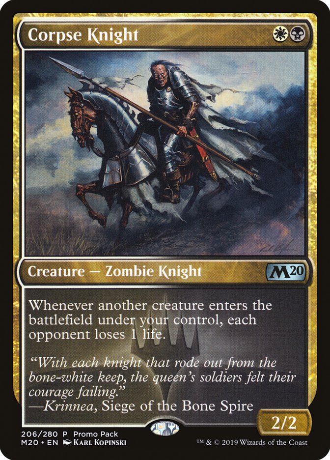 Corpse Knight (Promo Pack) [Core Set 2020 Promo Pack]