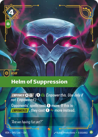 front of card Helm of Suppression [Vendetta] 045/166