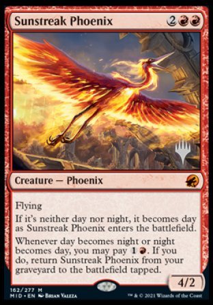 Sunstreak Phoenix (Promo Pack) [Innistrad: Midnight Hunt Promo Pack]