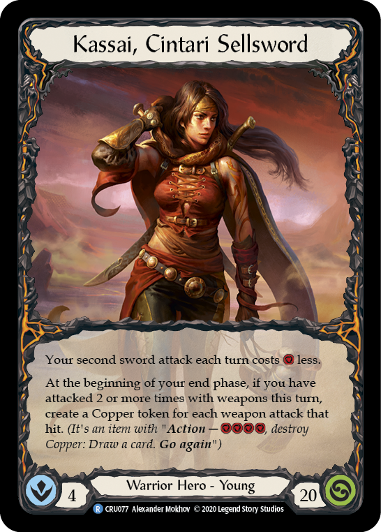 Kassai, Cintari Sellsword [CRU077] (Crucible of War) 1st Edition Normal
