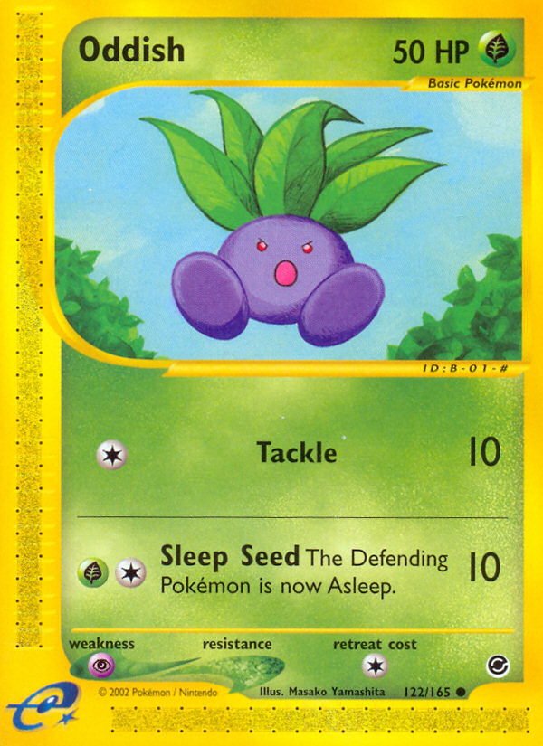Oddish (122/165) [Expedition: E-Card Base Set]