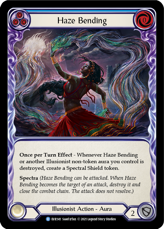Haze Bending (Blue) [EVR141] (Everfest) 1st Edition Rainbow Foil