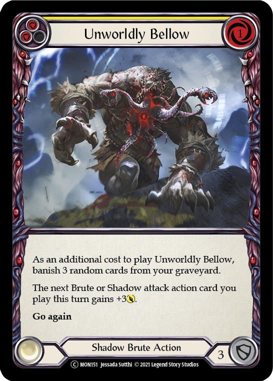 Unworldly Bellow (Yellow) [U-MON151] (Monarch Unlimited) Unlimited Normal