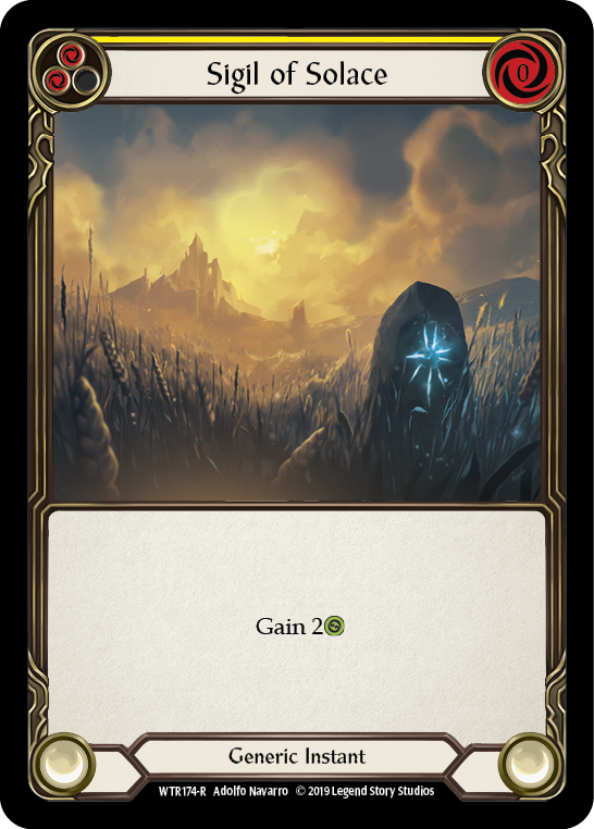 Sigil of Solace (Yellow) [WTR174-R] (Welcome to Rathe) Alpha Print Rainbow Foil