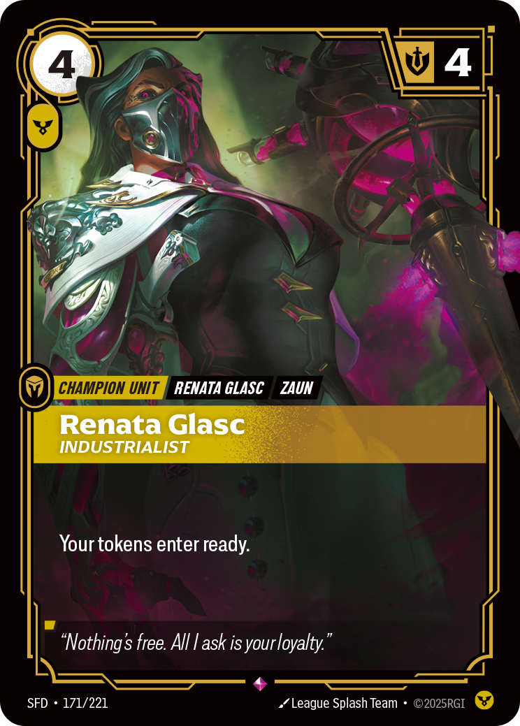 front of card Renata Glasc, Industrialist [Spiritforged] 171/221