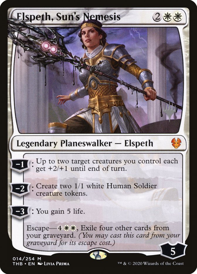 Elspeth, Sun's Nemesis (Promo Pack) [Theros Beyond Death Promo Pack]