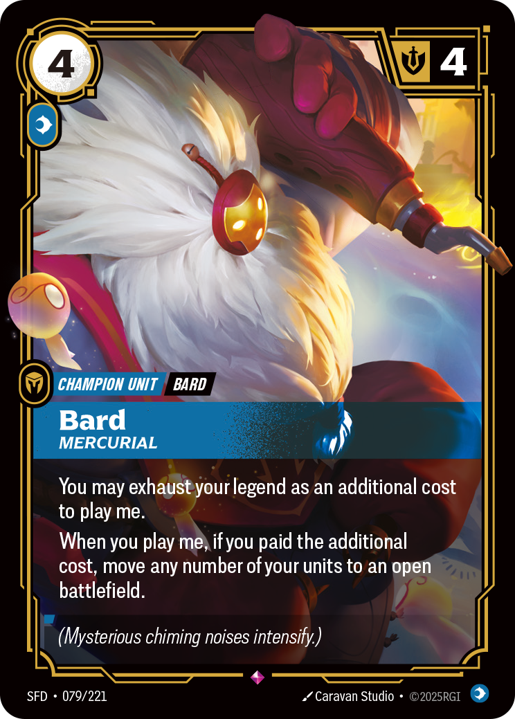 front of card Bard, Mercurial [Spiritforged] 079/221