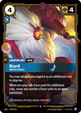 front of card Bard, Mercurial [Spiritforged] 079/221