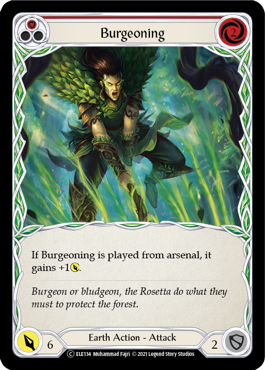 Burgeoning (Red) [U-ELE134] (Tales of Aria Unlimited) Unlimited Rainbow Foil