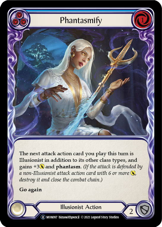 Phantasmify (Blue) [U-MON097-RF] (Monarch Unlimited) Unlimited Rainbow Foil