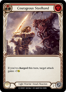 Courageous Steelhand (Red) [U-MON057-RF] (Monarch Unlimited) Unlimited Rainbow Foil