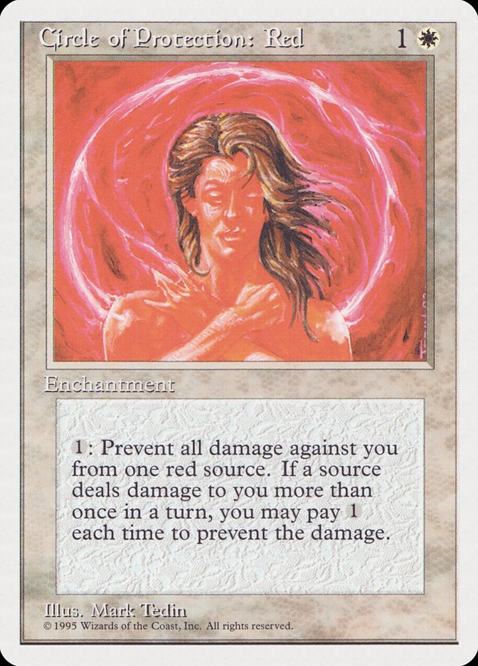 Circle of Protection: Red (1995 Reprint) [Rivals Quick Start Set]