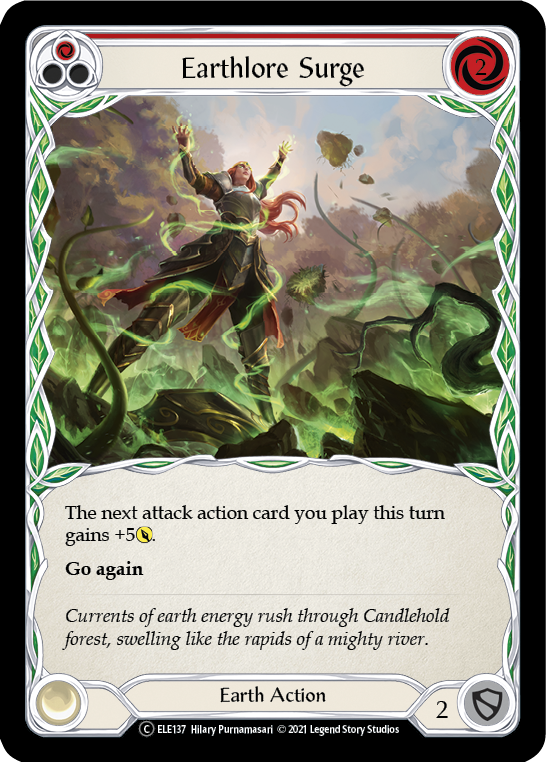 Earthlore Surge (Red) [U-ELE137] (Tales of Aria Unlimited) Unlimited Rainbow Foil