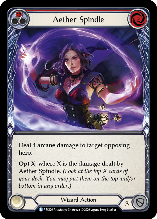 Aether Spindle (Red) [U-ARC126] (Arcane Rising Unlimited) Unlimited Normal