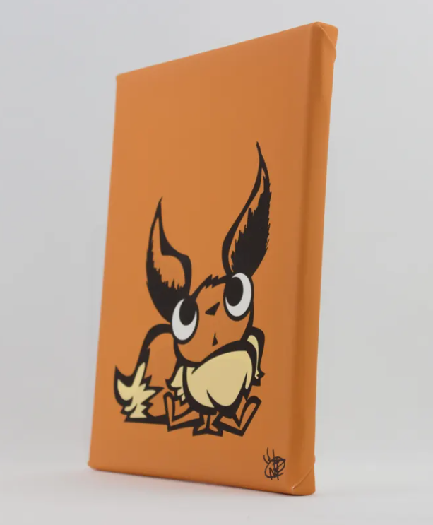 Eeveederp - (Archival Canvas Giclée Print) - Rawry & Pohly Art
