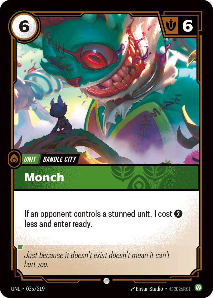 front of card Monch [Unleashed] 035/219