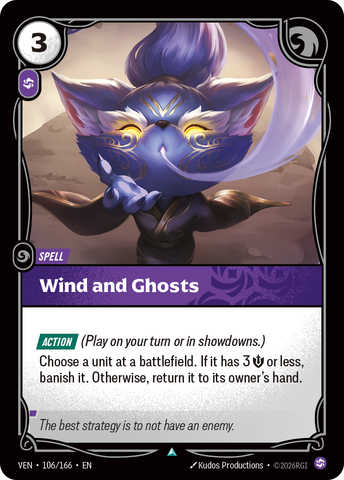 front of card Wind and Ghosts [Vendetta] 106/166
